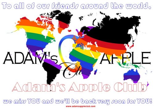 พวกเราคิดถึงคุณ อดัมแอ๊ปเปิ้ลคลับ เชียงใหม่ ถึงเพื่อน-ๆ-ทุกคนทั่วโลก บาร์เกย์ความบันเทิงสำหรับผู้ใหญ่ ไนท์คลับ เลดี้บอย คาบาเร่ต์ LGBTQ