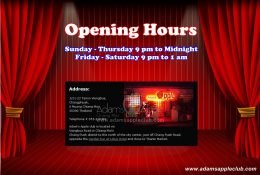 Opening Hours Adams Apple Club Chiang Mai