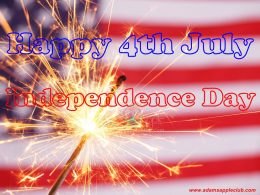 Happy 4th July Independence Day Adams Apple Club