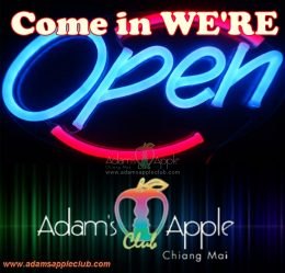 We are open Adams Apple Club Chiang Mai