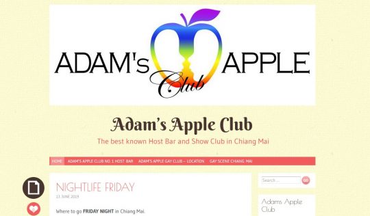 wordpress.com Adam's Apple Club Chiang Mai