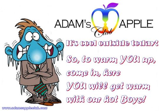 It's cool outside today! Adams Appple Club