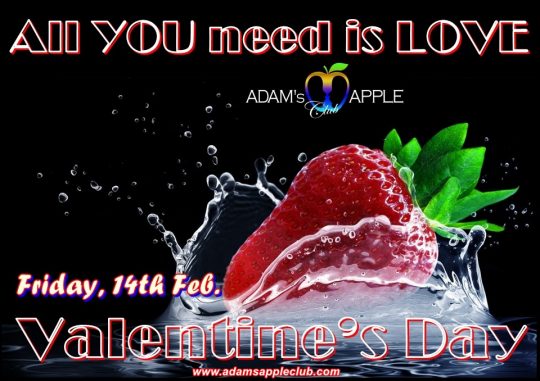 All YOU need is LOVE Valentins Day 2020 Adams Apple Club