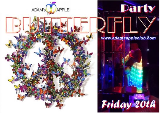BUTTERFLY Party Adams Apple Club