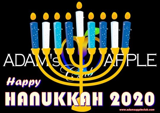Happy HANUKKAH 2020 Adams Apple Club Chiang Mai to all our friends all over the world! Adult Entertainment Chiang Mai Nightclub Gay Host Bar