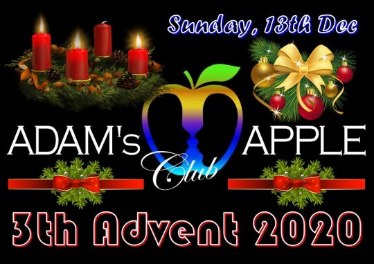3th Advent 2020 Adams Apple Club Chiang Mai Adult Entertainment Gay Host Bar Nightclub with Ladyboy Liveshows Cabaret Kathoy