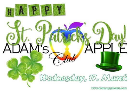 ST. PATRICKs DAY 2021 Adams Apple Club Chiang Mai Nightclub Celebrating St. Patrick’s Day with his gang of leprechauns.Yummy Shamrock Shots