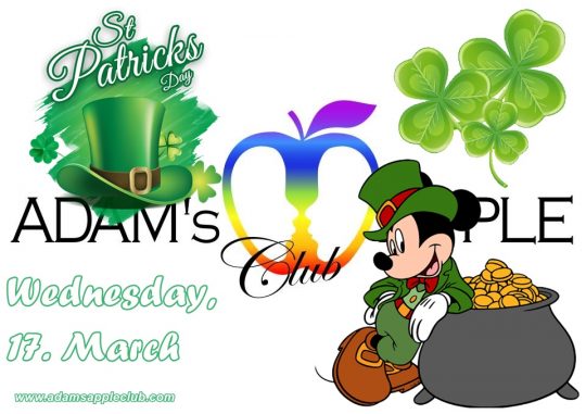 ST. PATRICKs DAY 2021 Adams Apple Club Chiang Mai Nightclub Celebrating St. Patrick’s Day with his gang of leprechauns.Yummy Shamrock Shots