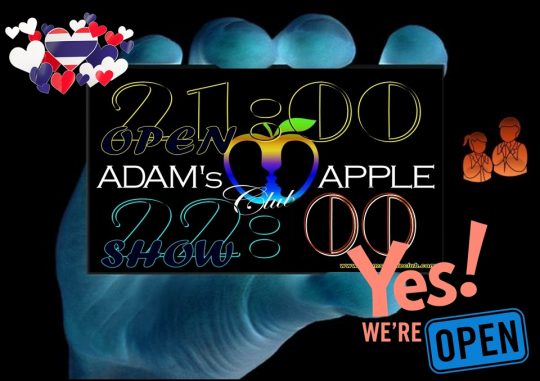 YES we are OPEN Adam’s Apple Club Chiang Mai Nightclub Gay Bar We’re still here for YOU Adult Male Entertainment men entertain men Go-Go Bar Gay Life LGBTQ