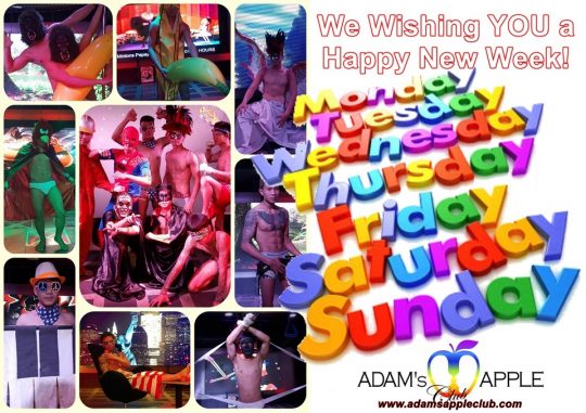 We Wishing YOU a Happy New Week! Adams Apple Club Chiang Mai Adult Entertainment Host Bar Gay Club Adult Entertainment Ladyboy Cabaret Go-Go Bar
