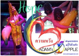 Power of HOPE Fight Together Adams Apple Chiang Mai Adult Entertainment Nightclub Gay Club Host Bar Ladyboy Liveshow Thai Boys