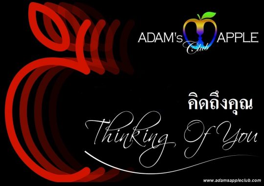 WE thinking of YOU คิดถึงคุณ Adams Apple Club Gay Bar Chiang Mai gay friendly Club Thailand Ladyboy Cabaret Thai Boys LGBTQ