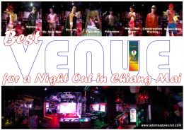 Venue in Chiang Mai Adam's Apple Club Gay Bar Thailand ... hip, trendy and popular Show Bar in the North of Thailand with Ladyboy Cabaret