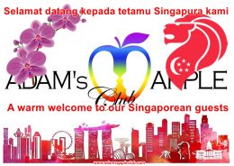 Singaporean guests welcome at Adam's Apple Club Chiang Mai. Selamat datang kepada tetamu Singapura kami Sila datang ke bar gay di Chiang Mai