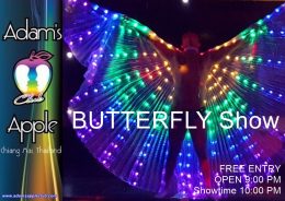 BUTTERFLY Performance Adams Apple Club Chiang Mai ... hip, trendy and popular Show Bar in the North of Thailand.