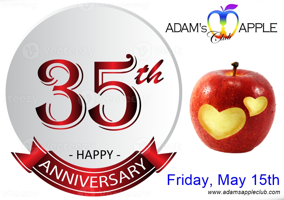 ร่วมฉลองครบรอบ 35 ปีสุดยิ่งใหญ่ที - อดัมแอ๊ปเปิ้ลคลับเชียงใหม่ เตรียมตัวให้พร้อม แล้วมาสนุกด้วยกันในค่ำคืนสุดพิเศษนี้!