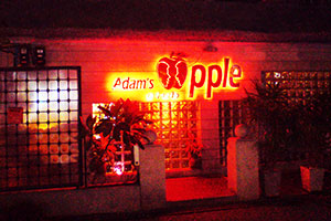 Adam's Apple Gay Club and Host Bar in Chiang Mai = Sign and main entrance