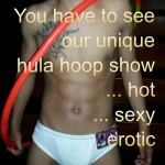 Sexy hula hoop boy at Adam's Apple Gay Club
