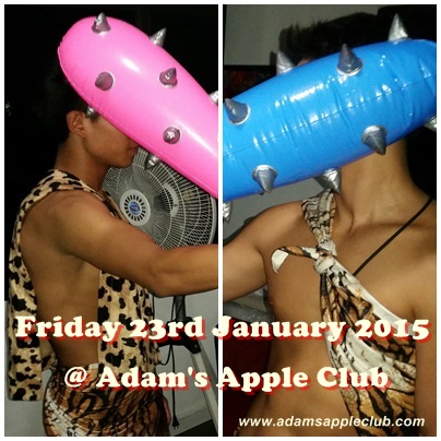 stone age boy party at Adams Apple Club Chiang Mai