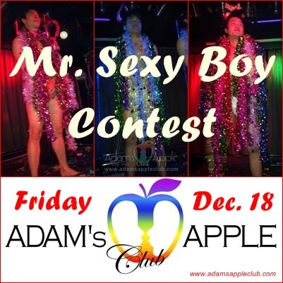 Mr. Sexy Boy Contest join our sexy Adam's Apple Bar Boys