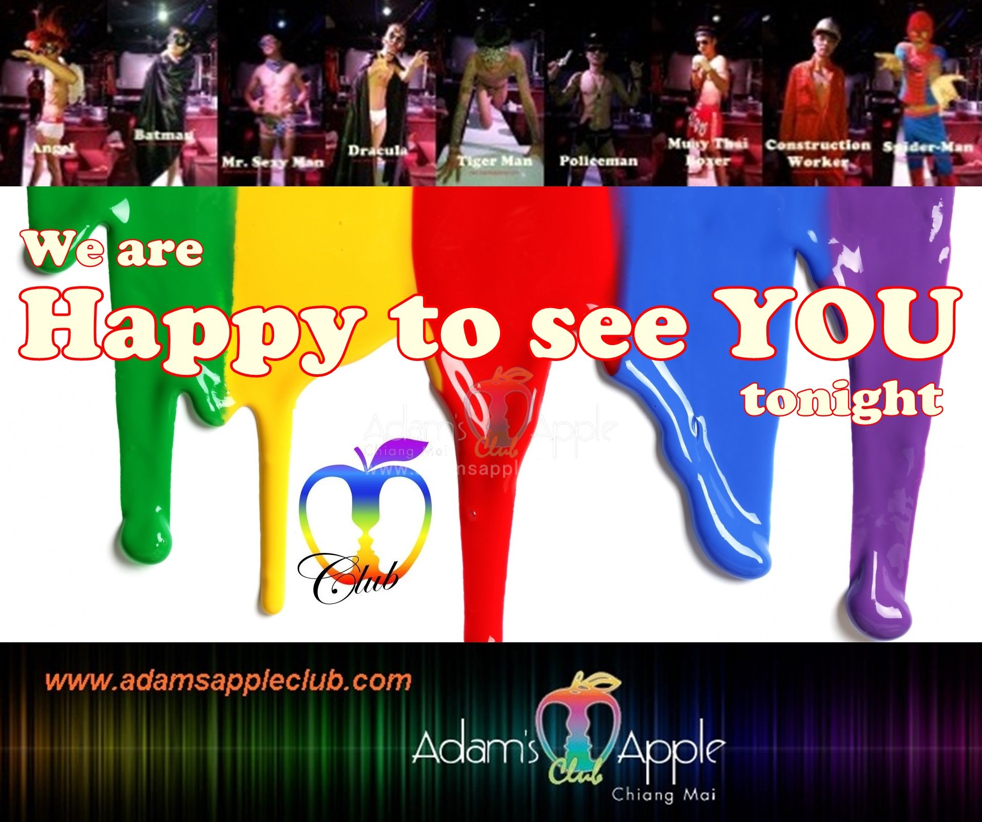 Most famous shows in Adams Apple Gay Club Chiang Mai
