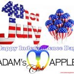 Happy 4th July Independence Day Adams Apple Club c