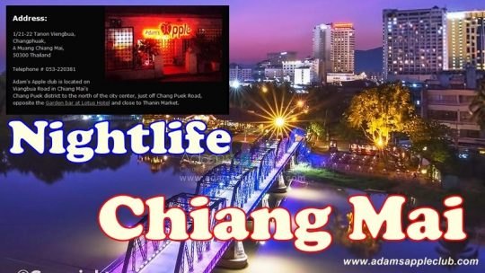 Chiang Mai by night Adams Apple Club