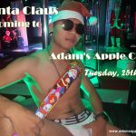 Santa Claus coming to Adam's Apple Club