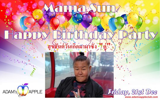 Mama Sun HBD Adams Apple Club Chiang Mai
