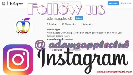 Follow us on Instagram Adam’s Apple Club Chiang Mai