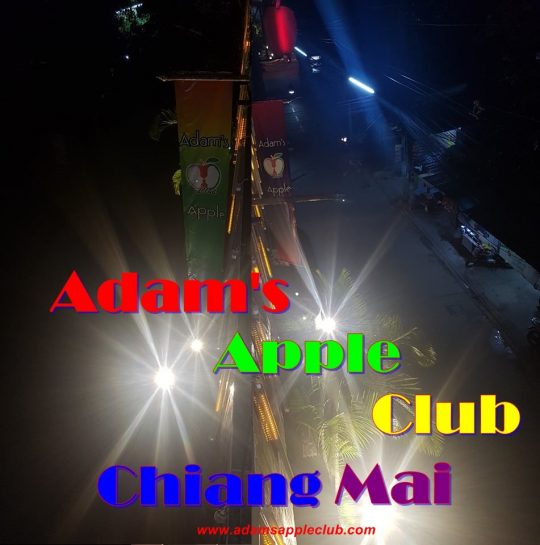 Adams Apple Club Chiang Mai OUTSIDE at night