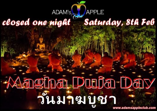 Makha Bucha Day 2020 Adams Apple Club Chiang Mai