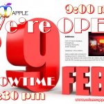 We're OPEN Sunday 9th February Adams Apple Club