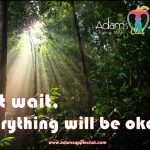 Just wait, everything will be okay! Adams Apple Club