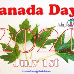 We wish all Canadians: Happy Canada Day 2020!