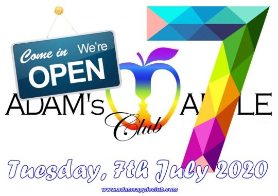 Tuesday 7th July 2020 Adams Apple Club