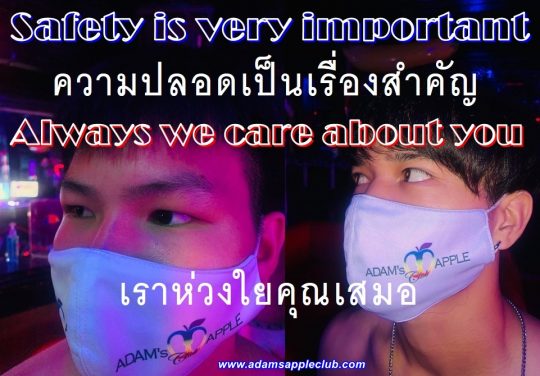 Always we care about you Adams Apple Gay Club Chiang Mai