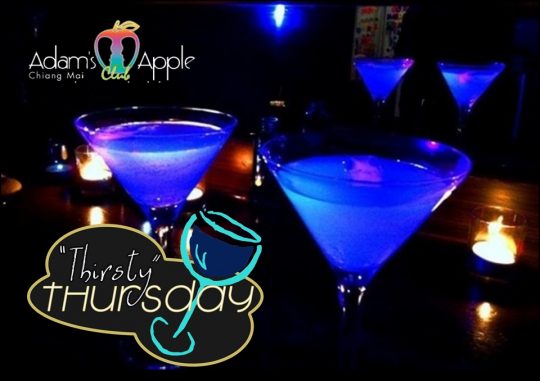 Thirsty Thursday Adams Apple Club Host Bar Chiang Mai