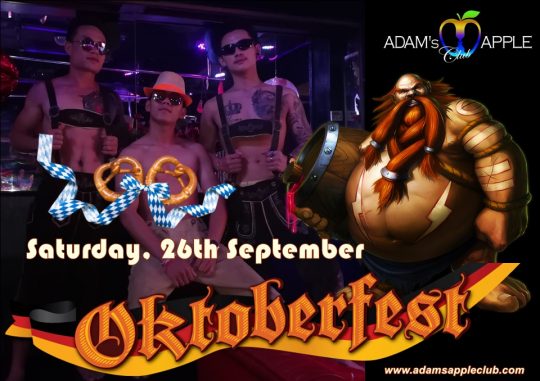 OKTOBERFEST 2020 Adams Apple Club Host Bar Chiang Mai Adult Entertainment Liveshows Ladyboy Cabaret