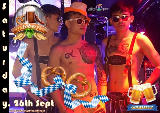 OKTOBERFEST 2020 Adams Apple Club Host Bar Chiang Mai Adult Entertainment Liveshows Ladyboy Cabaret