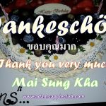 Dankeschön Thank you very much ขอบคุณมาก Mai Sung Kha Most well-reputed Gay Bar Chiang Mai, Thailand Nightclub Adult Entertainment Go-Go Bar