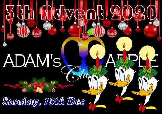 3th Advent 2020 Adams Apple Club Chiang Mai Adult Entertainment Gay Host Bar Nightclub with Ladyboy Liveshows Cabaret Kathoy