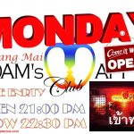 MONDAY - A NEW WEEK - START WITH US Adams Apple Club Gay Bar Chiang Mai Adult Entertainment Ladyboy Cabaret Go-Go Bar Nightclub Nightlife