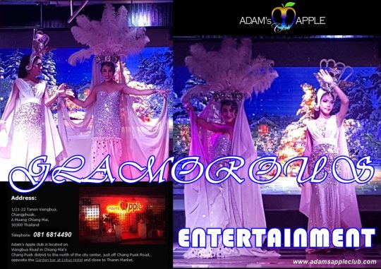 GLAMOROUS ENTERTAINMENT Nightclub Chiang Mai with Ladyboy Liveshows and Cabaret Performance Host Gay Bar in the North of Thailand Thai Boys