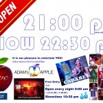 NOW OPEN Gay Bar Chiang Mai Adams Apple Club Adult Entertainment Nightclub Ladyboy Liveshow Thai Boys LGBTQ Thailand Go-Go Bar