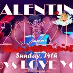 Valentines Day 2021 Boys LOVE You Adams Apple Club Chiang Mai Male Entertainment with Ladyboy Liveshows Nightclub Host Bar Gay Club Asian Boys