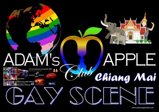 GAY SCENE Chiang Mai Adams Apple Club Bar Gay and Host Club to meet BOYS in Chiang Mai we recommend our nightclub with ladyboy liveshows asianboys