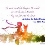 The Little Prince Antoine de Saint-Exupéry Adams Apple Club Chiang Mai It is only with the heart that one can see rightly, essential is invisible to the eye