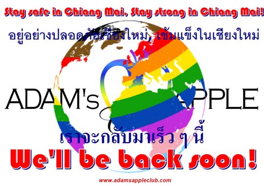 Stay safe in Chiang Mai, Stay strong in Chiang Mai Adams Apple Club Host Bar Gay Club Adult Entertainment Thai Boys Ladyboy Liveshow LGBTQ