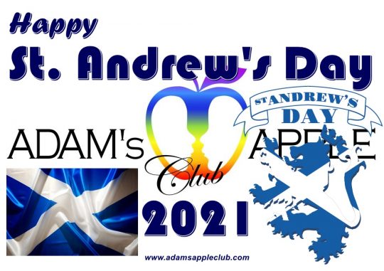 Saint Andrew's Day 2021 Adam's Apple Club Chiang Mai Host Bar Thailand Asian Boys Ladyboy Adult Entertainment Thailand